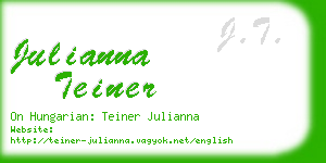 julianna teiner business card